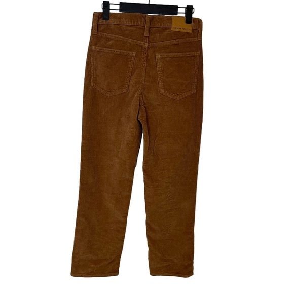 ARITZIA Denim Forum Arlington High Rise Straight Corduroy Pants Caramel Tan 27 - Picture 3 of 7